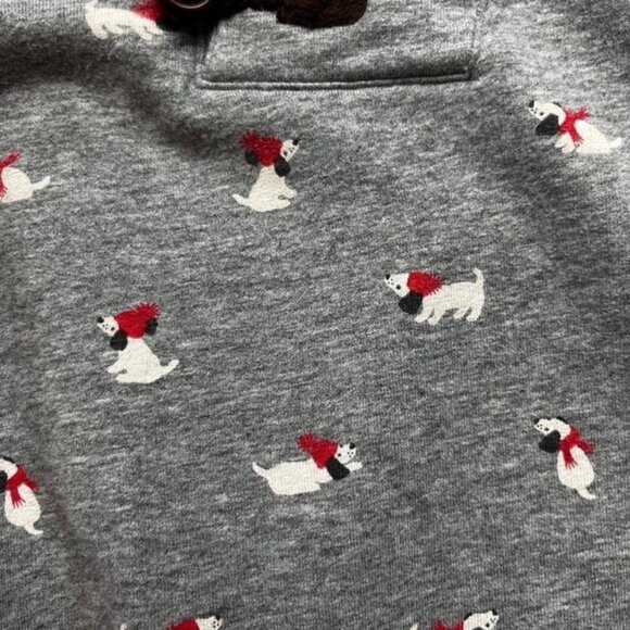 Janie and Jack Holiday Puppies Romper Size 3-6 Months - Picture 3 of 4